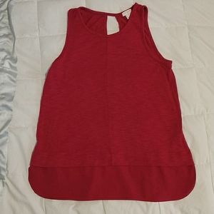 J Crew Tank Top Sleeveless Open Back Maroon XS